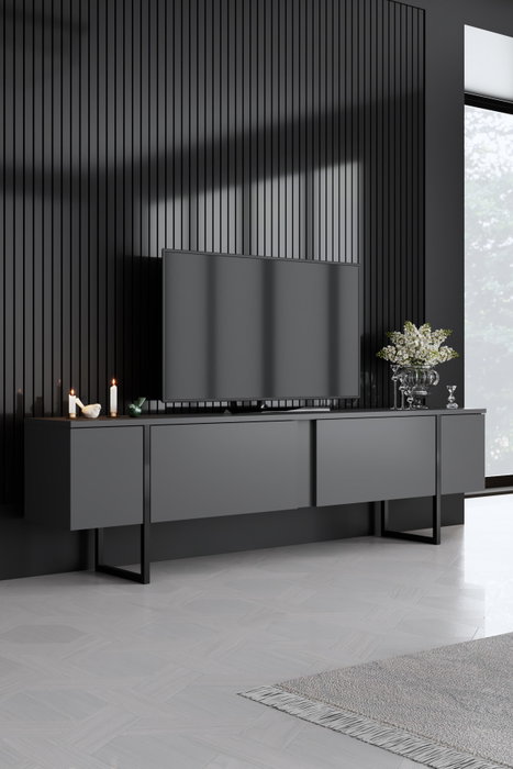 Hanah Home Conjunto de Muebles de Salón Luxe en Nogal y Negro Hanah Home Conjunto de Muebles de Salón Luxe en Nogal y Negro